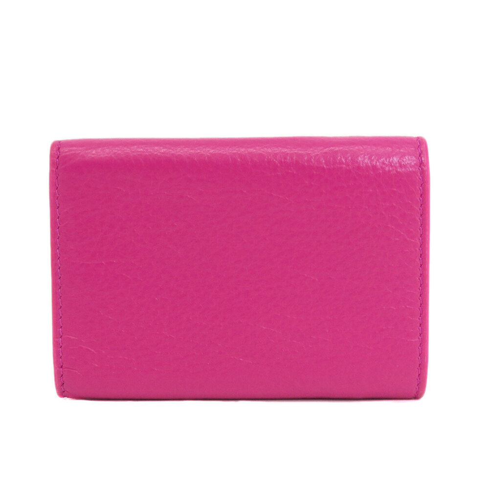 Balenciaga fold Wallet Tri Compact Leather Bi Logo